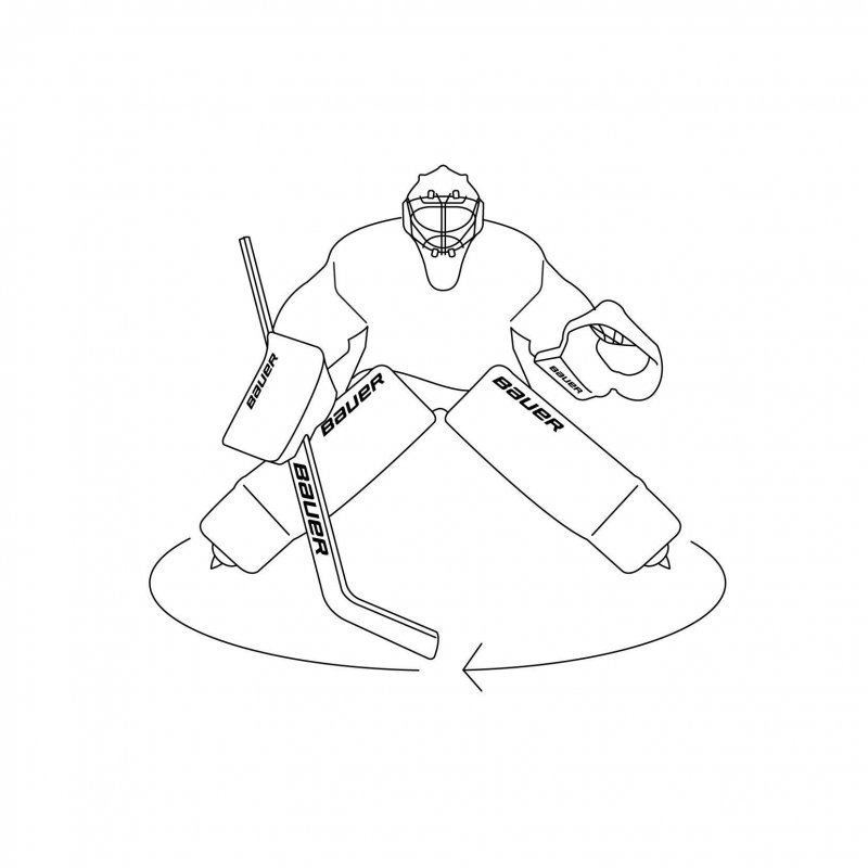 Хоккейный вратарь рисунок карандашом