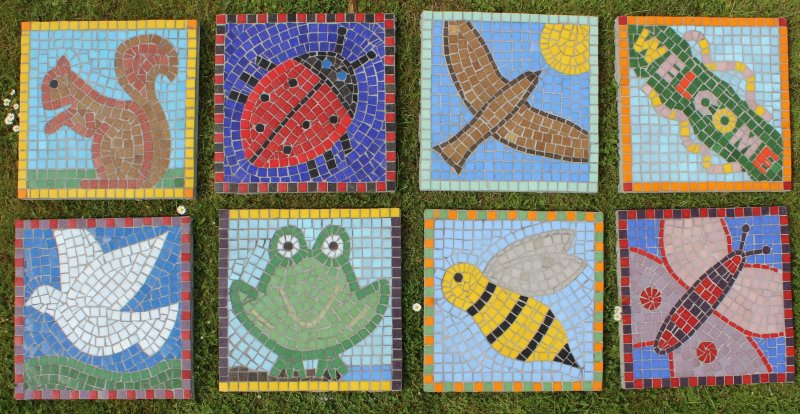 Мозаика из квадратиков для детей