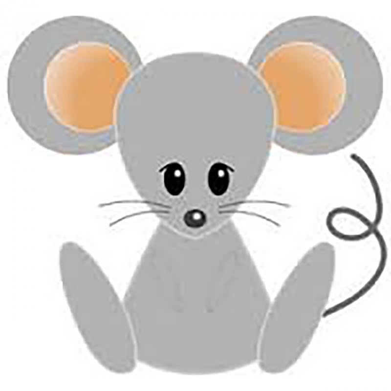 Аппликация для детей мышка