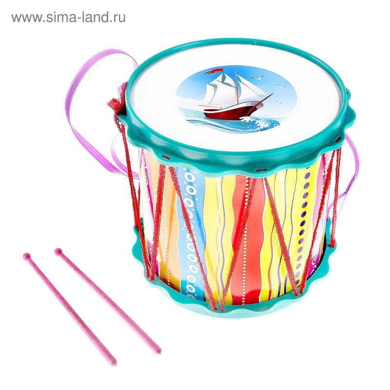 Музыкальная игрушка "барабан походный" микс с2-1 175887