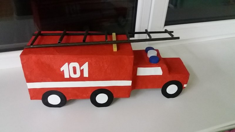 Аппликация пожарная машина
