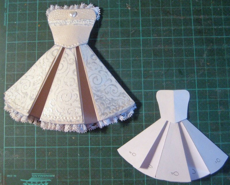 Поделка платье из салфеток