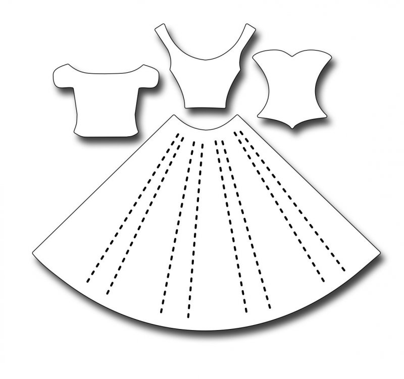 Открытка платье на вешалке