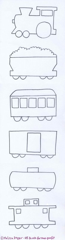 Поезд с вагонами вектор