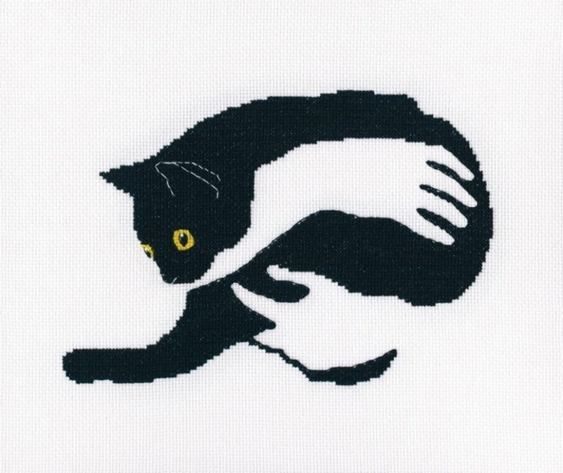 Набор для вышивания РТО "среди чёрных котов"