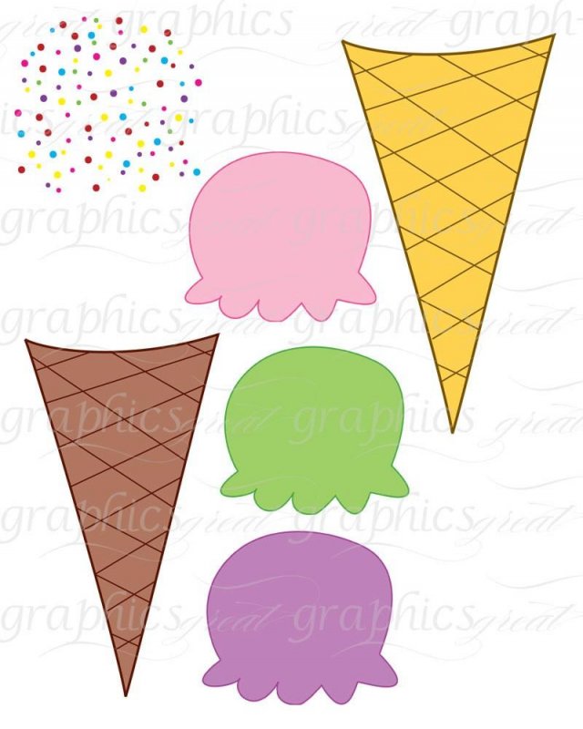 Мороженое из цветной бумаги