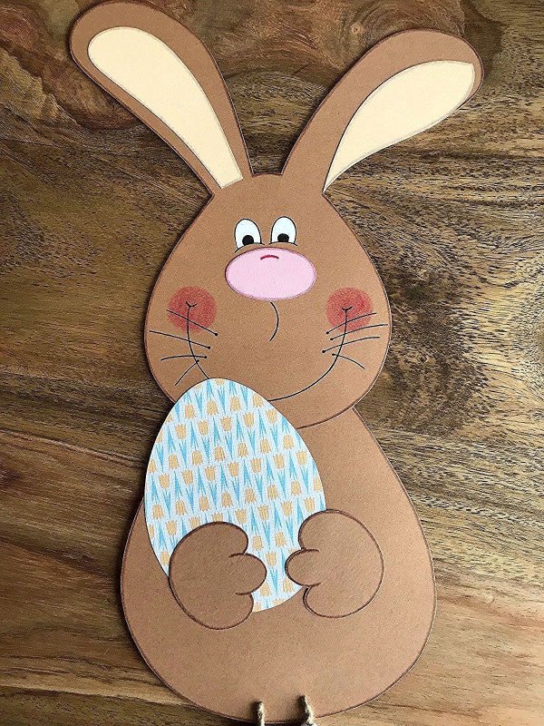 Рисунок на Пасху шоколадный заяц