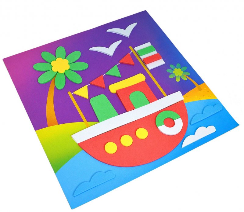Цветные кораблики для детей