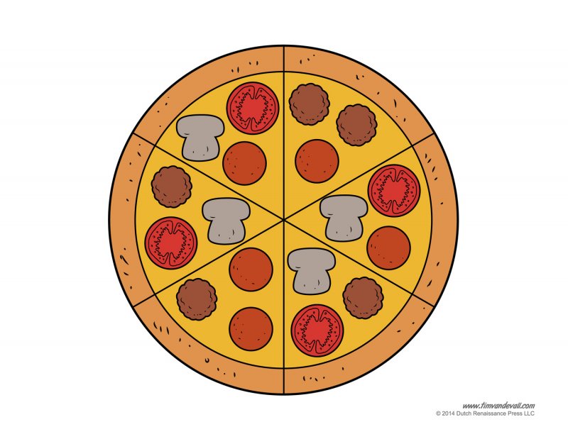 Pizza ingredients Template