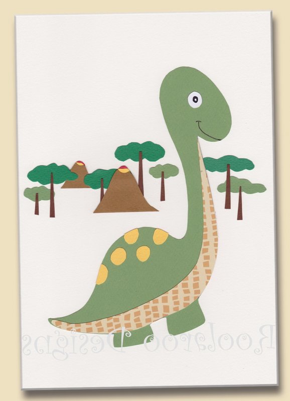 Бумажные динозавры шаблоны