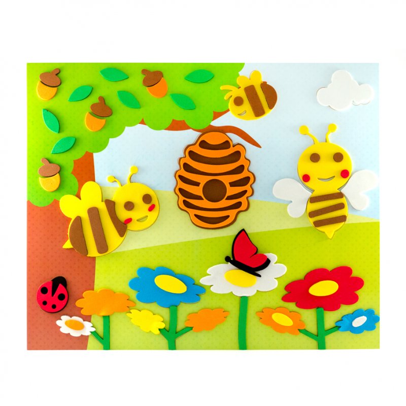 Пчела аппликация для малышей