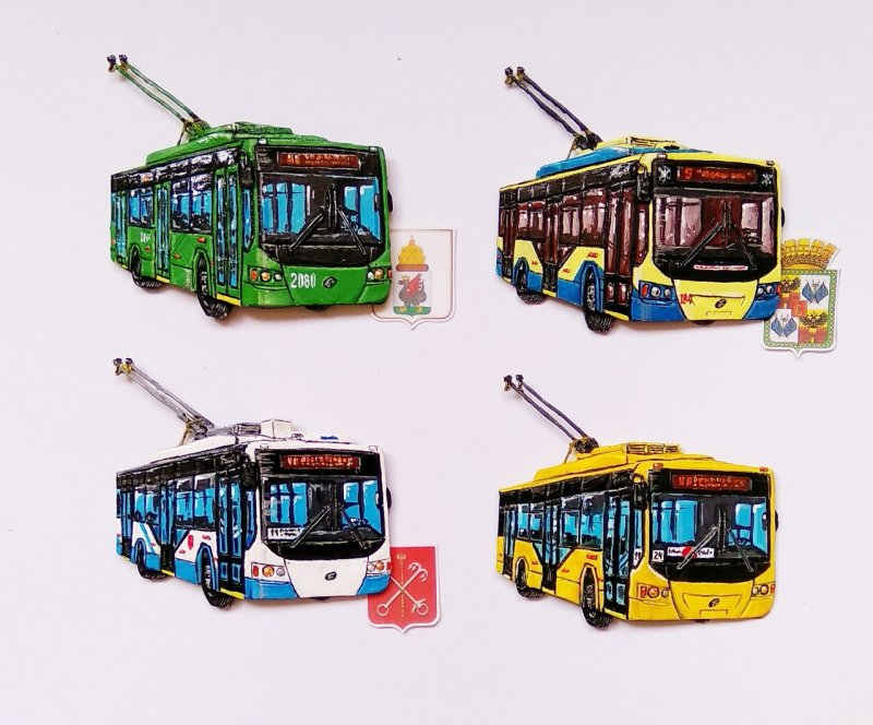 Изображение троллейбуса для детей