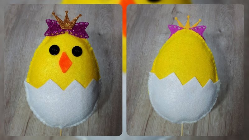 Поделка для малышей цыпленок в яйце
