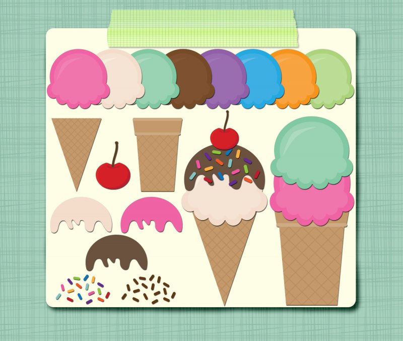Аппликации мороженое в стаканчике