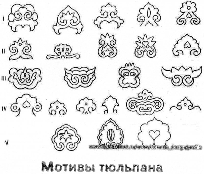 Татарские узоры для вышивки