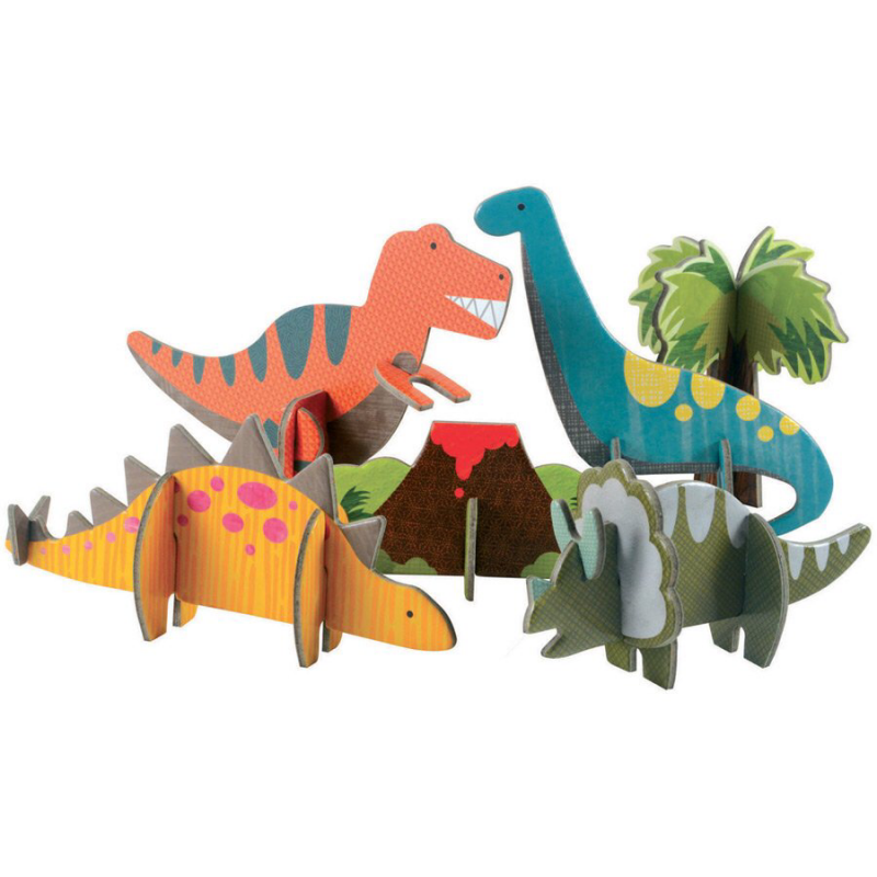 Поделка динозавр из бумаги