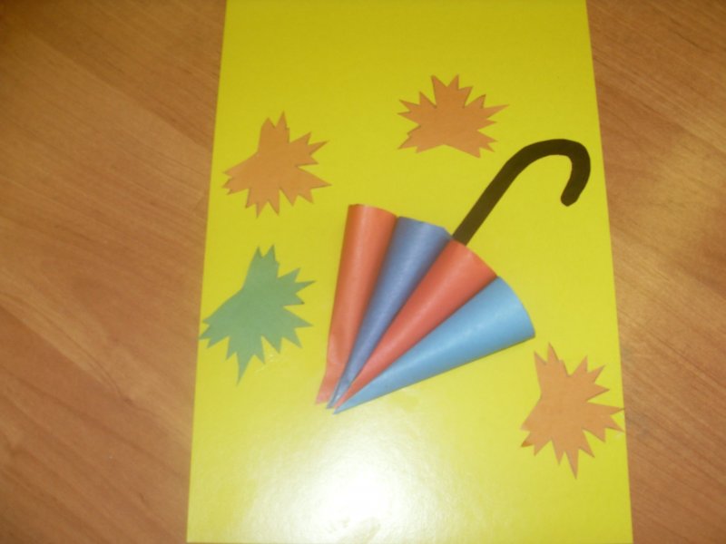 Зонт из бумажной тарелки