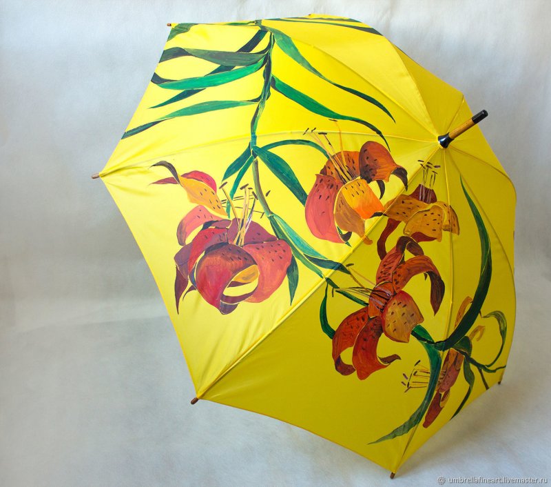 Зонтик ручная роспись