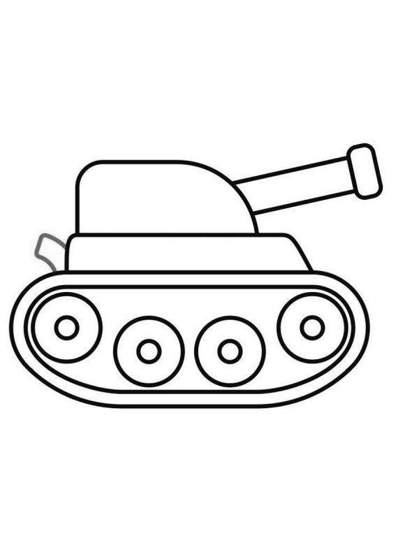 Трафарет танка на прозрачном фоне