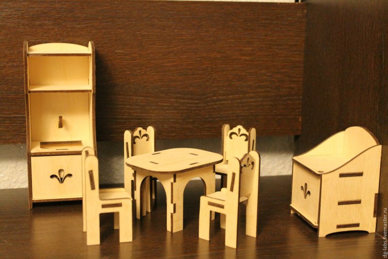 Мебель для кукол из Коробков