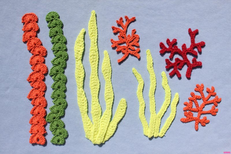 Морские водоросли крючком