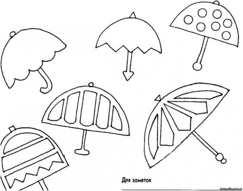 Лепка зонтик