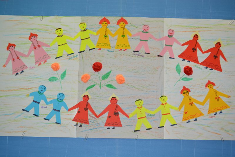 Коллективное рисование в детском саду