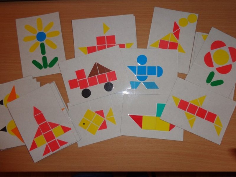 Геометрическая мозаика для дошкольников