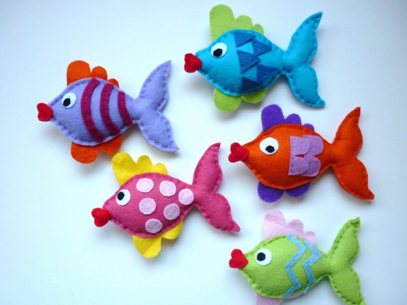 Морские игрушки из фетра