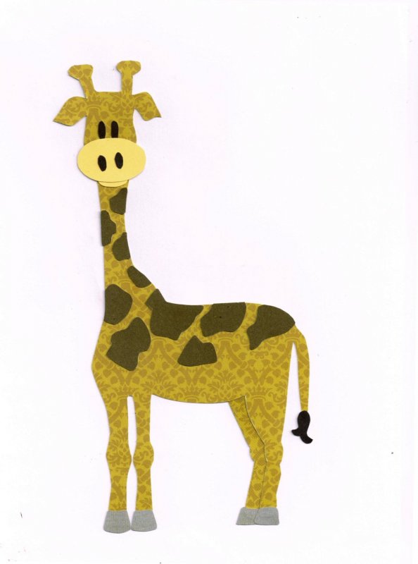 Аппликация Жирафы