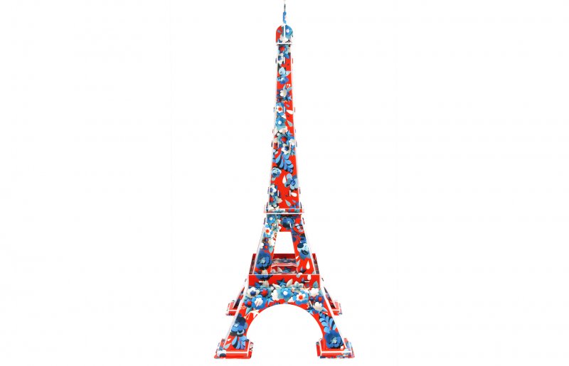Эйфелева башня из пластилина для детей