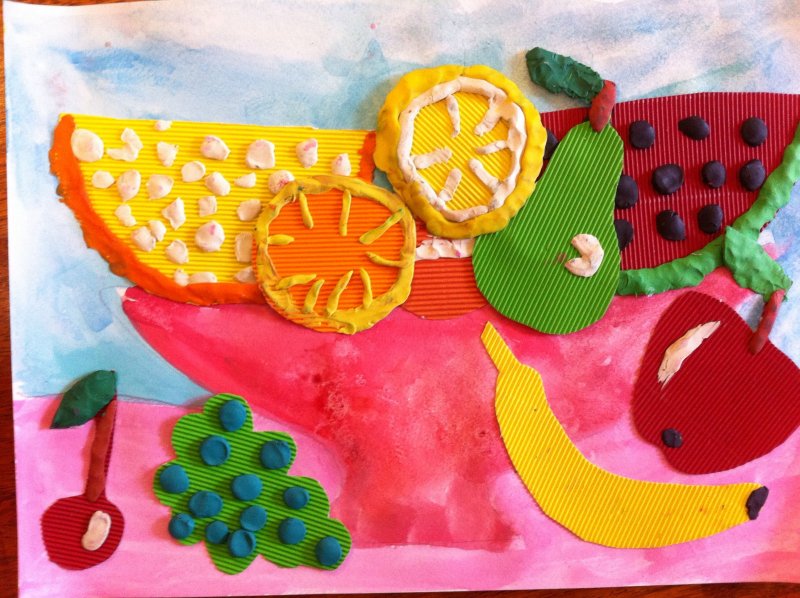 Овощи из цветной бумаги