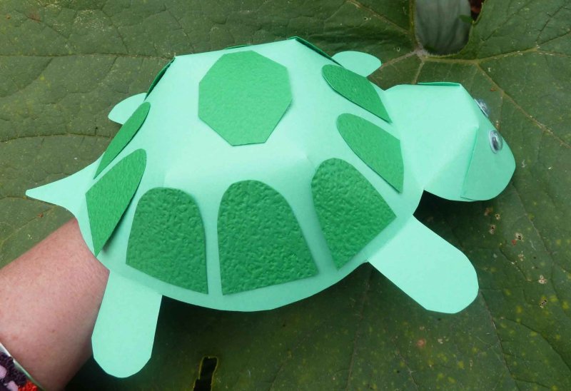 Поделки для детей самоклейки черепаха