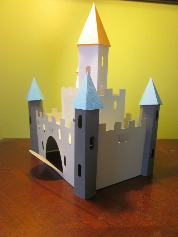 Поделка замок из бумаги