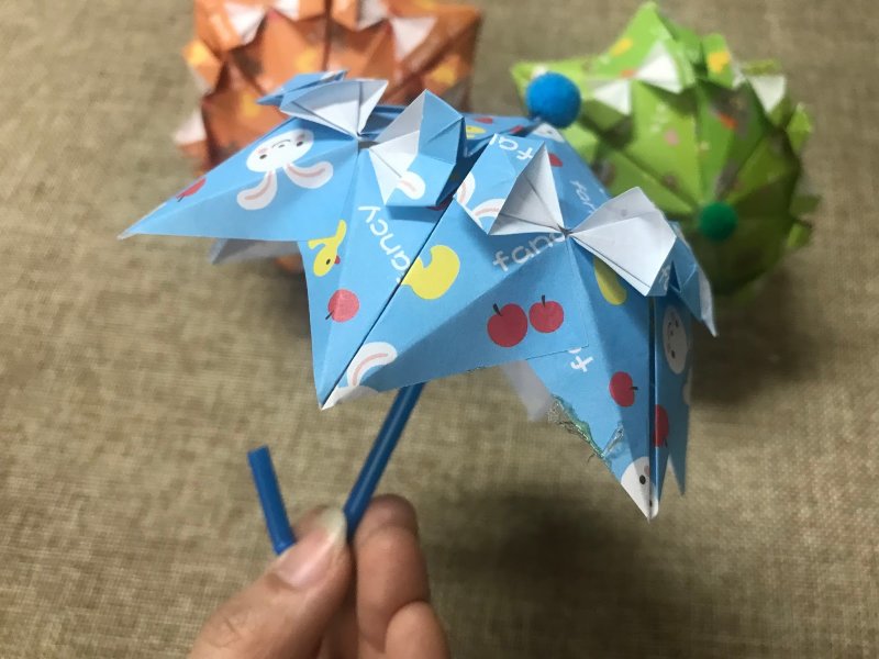 Аппликация осенний зонтик