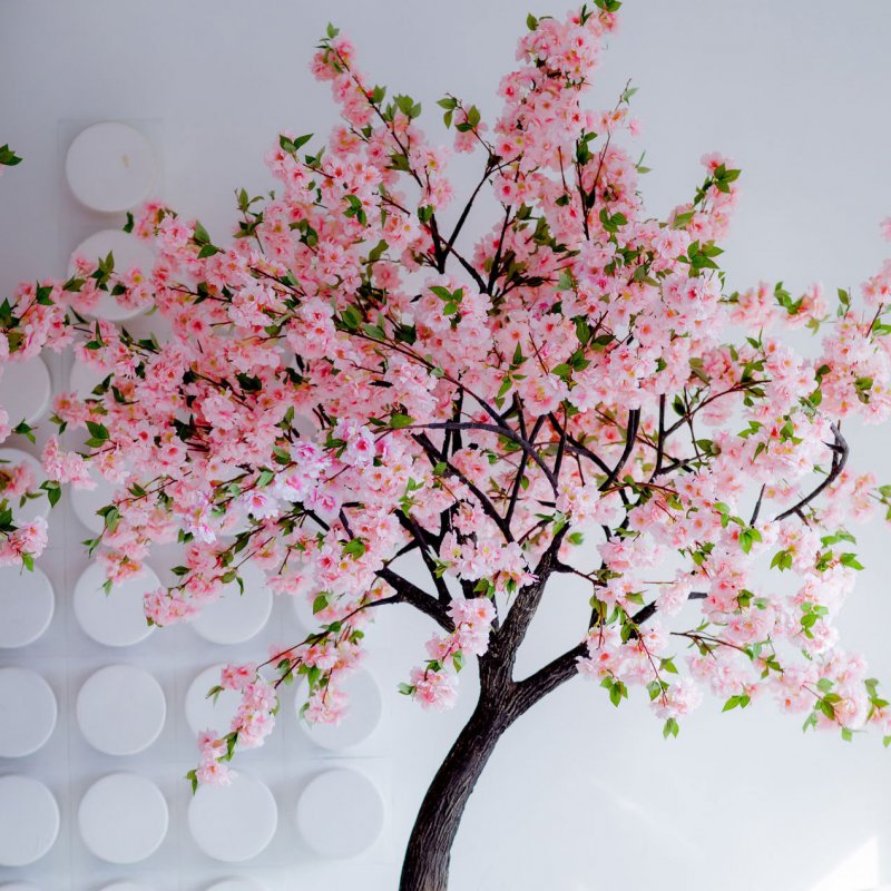 Фреска цветущее дерево