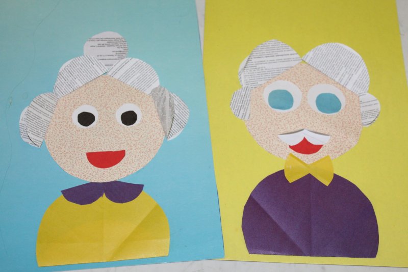 Картины из цветной бумаги для детей