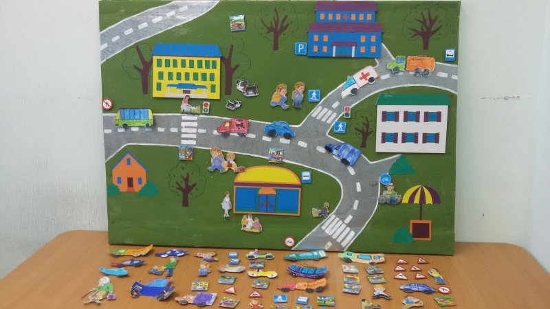 Аппликация для детей безопасная дорога в школу