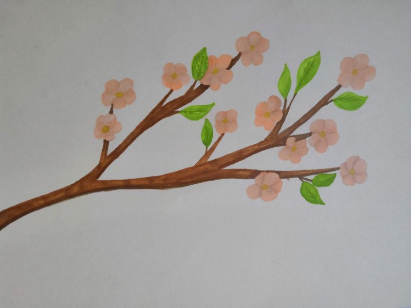 Рисование Весеннее дерево