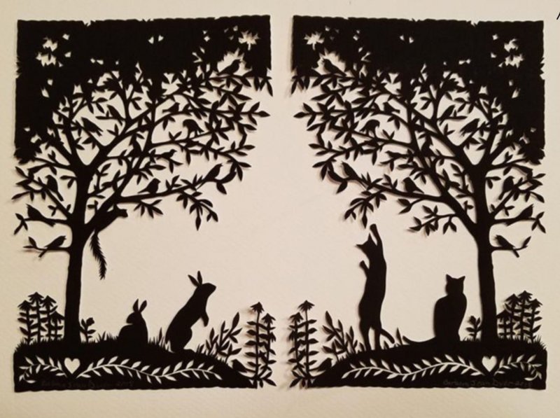 Paper Cut Forest paper Cut Holiday