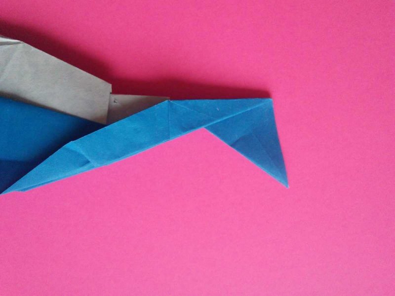 Хвост для кита оригами