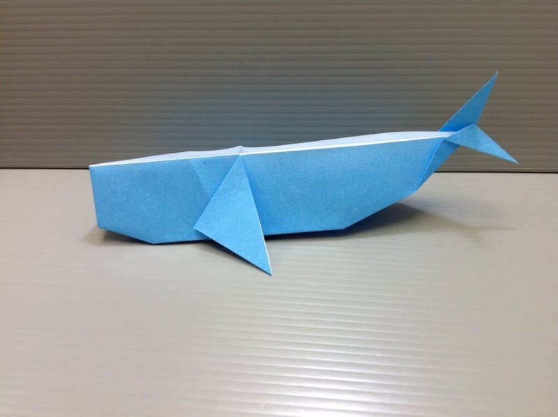 Конструирование из бумаги кит
