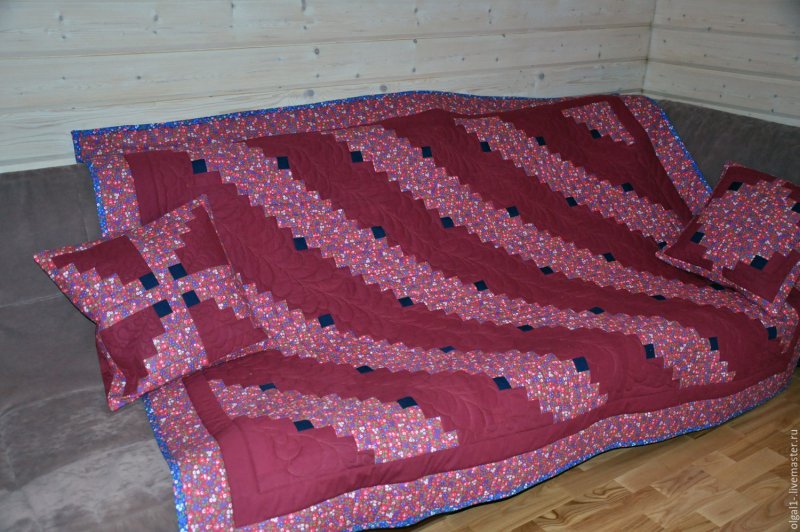Лоскутное синтепоновое одеяло