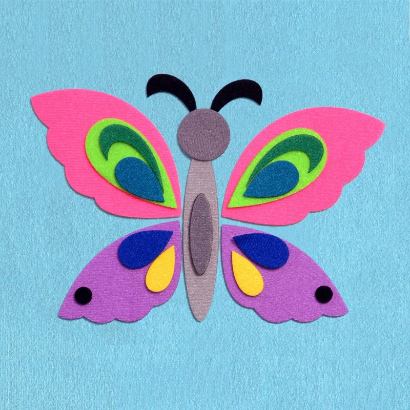 Бабочка аппликация для детей