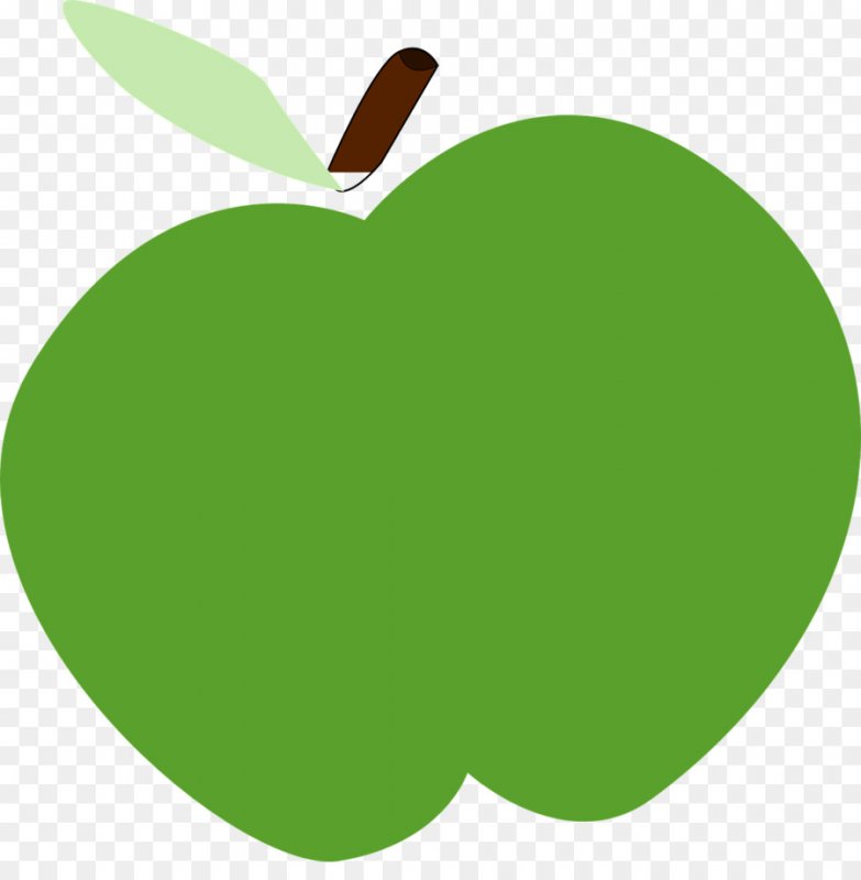 Раскраска яблоко для детей 2-3 лет