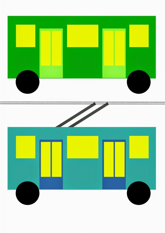 Аппликация автобус