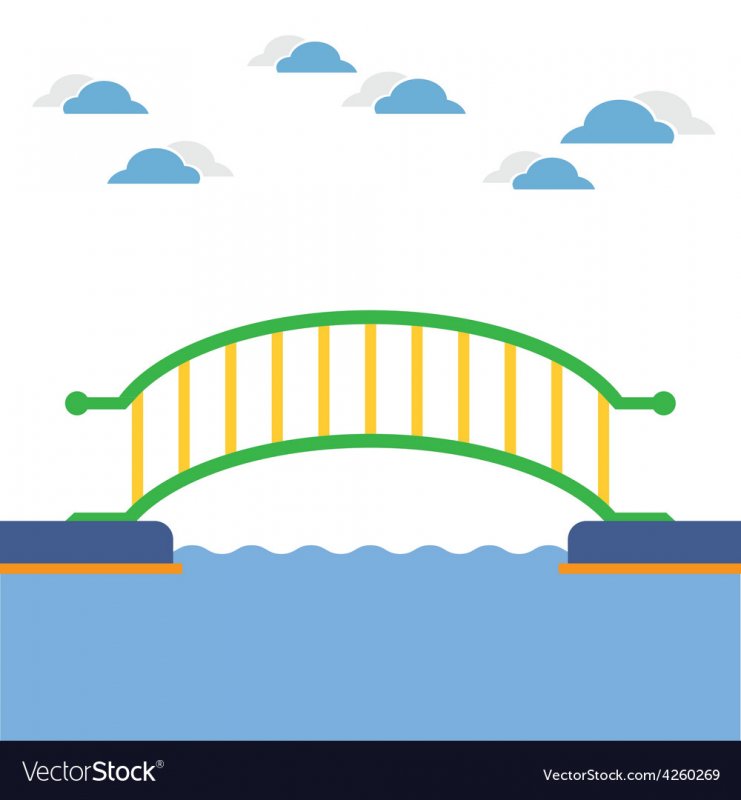 Мост на прозрачном фоне