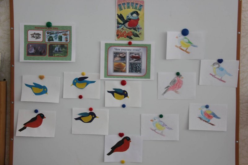 Аппликация птицы в детском саду