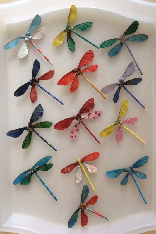Поделка с дошкольниками из бумаги тема насекомые