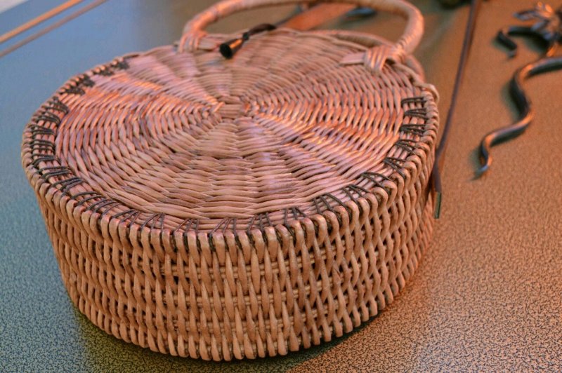 Плетеные корзины из шпагата
